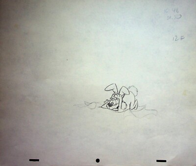 Loopy De Loop 1963  Production Habit Rabbi Hand-Drawn Pencil Layout COLUMBIA
