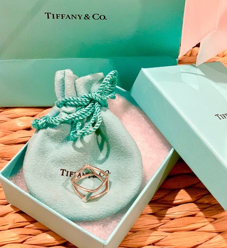 Tiffany & Co. AUTHENTISCHER Frank Gehry offener Drehmomentring 925 Sterlingsilber - Bild 3 von 9