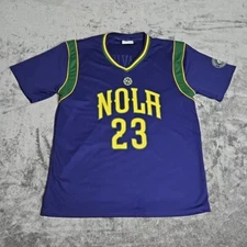 Anthony Davis New Orleans Pelicans NOLA SGA Promo Jersey Size XL NBA Mardi Gras