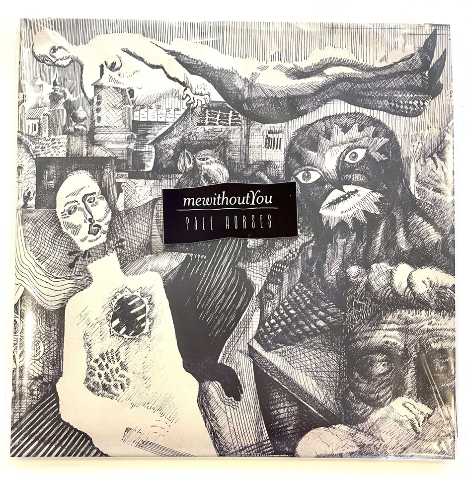 mewithoutYou - Pale Horses - Limited Edition Blue & Bone Swirl Vinyl LP New MINT - Image 4 of 4