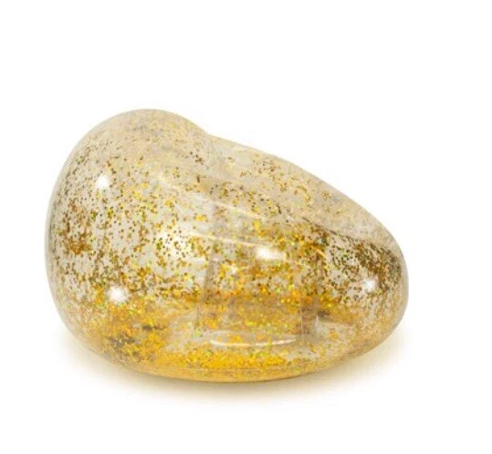 Silla inflable Mainstays Kids brillante dorada tiene capacidad para 250 libras de entrada/exterior para puertas Foto 3 de 4