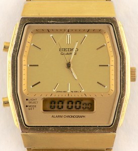 seiko alarm chronograph watch