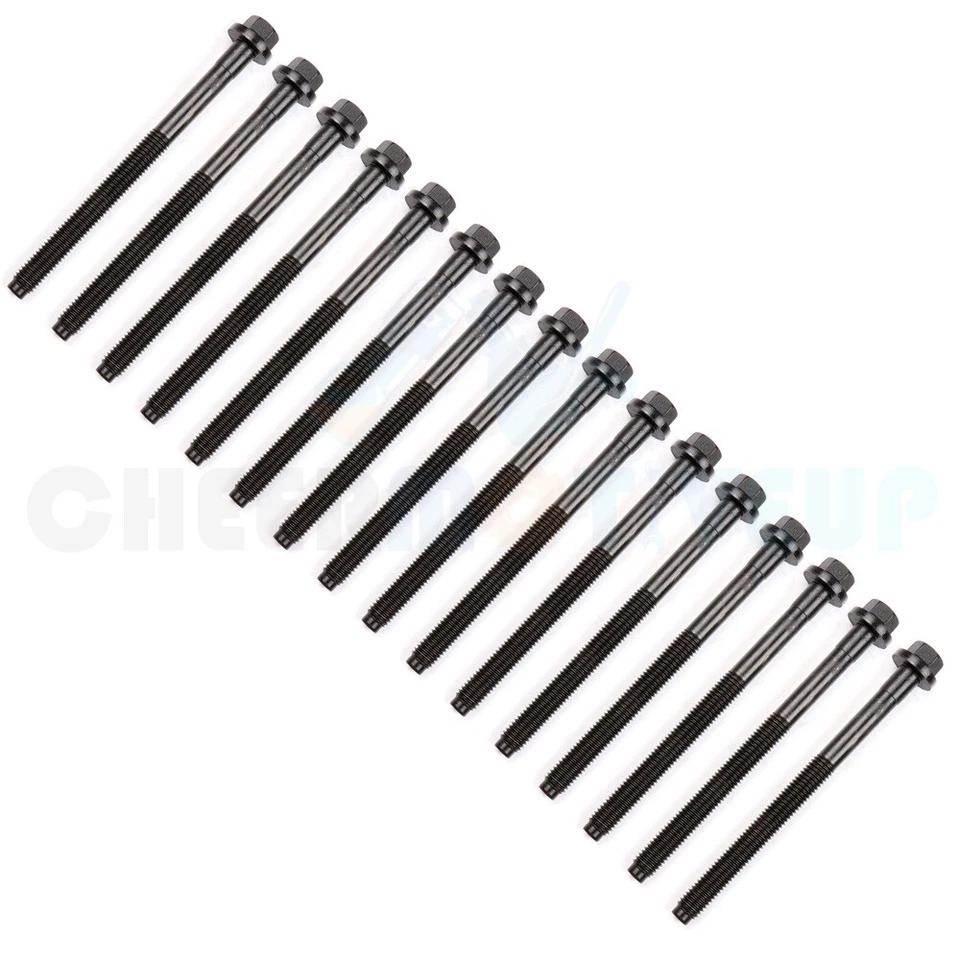 Kit de 16 pernos de cabeza para 98-08 Ford Ranger Taurus Mazda B3000 Mercury Sable 3,0 L Foto 4 de 4