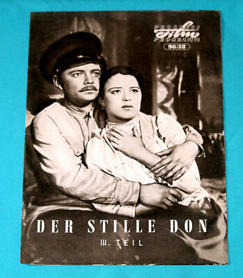 Progress Filmprogramm 96/58 - DER STILLE DON 3.Teil - D.Iltschenko - 1958 (DDR)