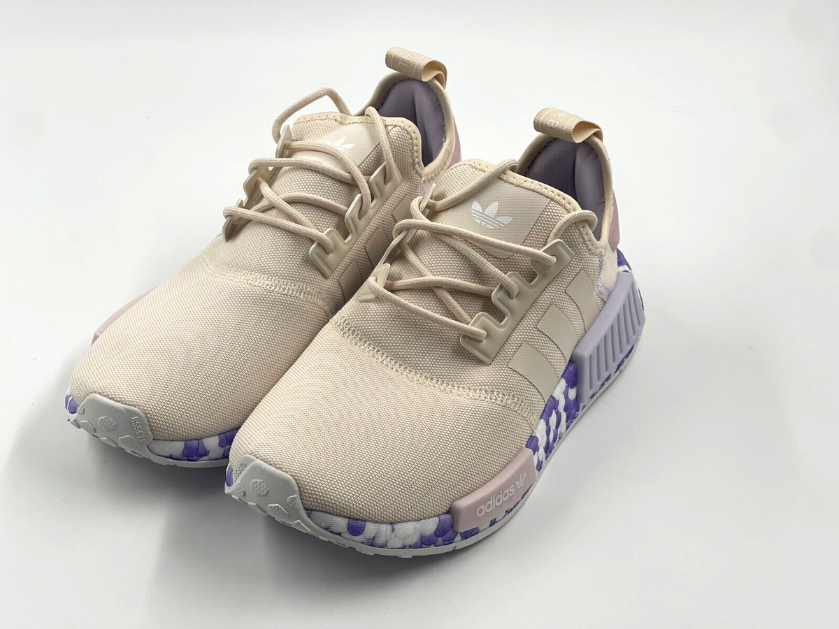 Adidas Originals NMD_R1 White/Purple Tint GW5694 Women's Comfort Running  Shoes | eBay