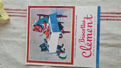 Ancien Buvard Publicitaire Biscottes LA CLOCHETTE - Nantes, Pub Vintage