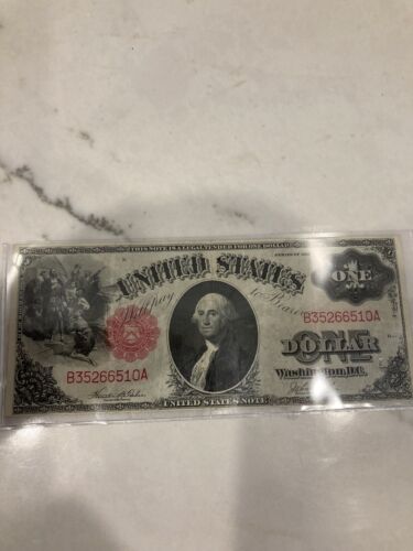 1917-Red Seal Legal Tender $1 Note