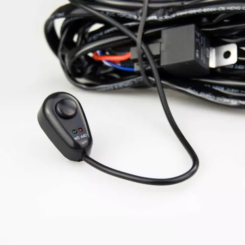 1-Lead Wiring Harness Kit ON-OFF Rocker Switch Relay LED Work Light Pods Bar 12V - Picture 2 of 13