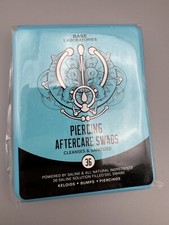 Base Labs Piercing Aftercare Swabs  Saline Solution for Piercings, Bumps  36