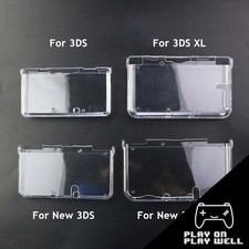 Clear Crystal Hard Shell Skin Case Cover for Nintendo 3DS New XL LL NDSi NDSL
