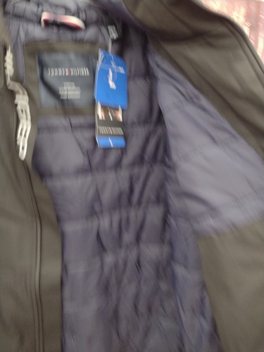 Tommy Hilfiger Mens Black Full Zip Winter Coat Size Large - Picture 6 of 14