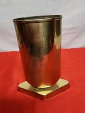 Vintage Brass Footed Eyeglass Holder   Desk Accessory: Pens..  ENGRAVED 