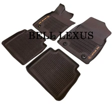 LEXUS OEM FACTORY ALL WEATHER FLOOR MAT LINER SET 2019-2021 ES350 ES300H BROWN