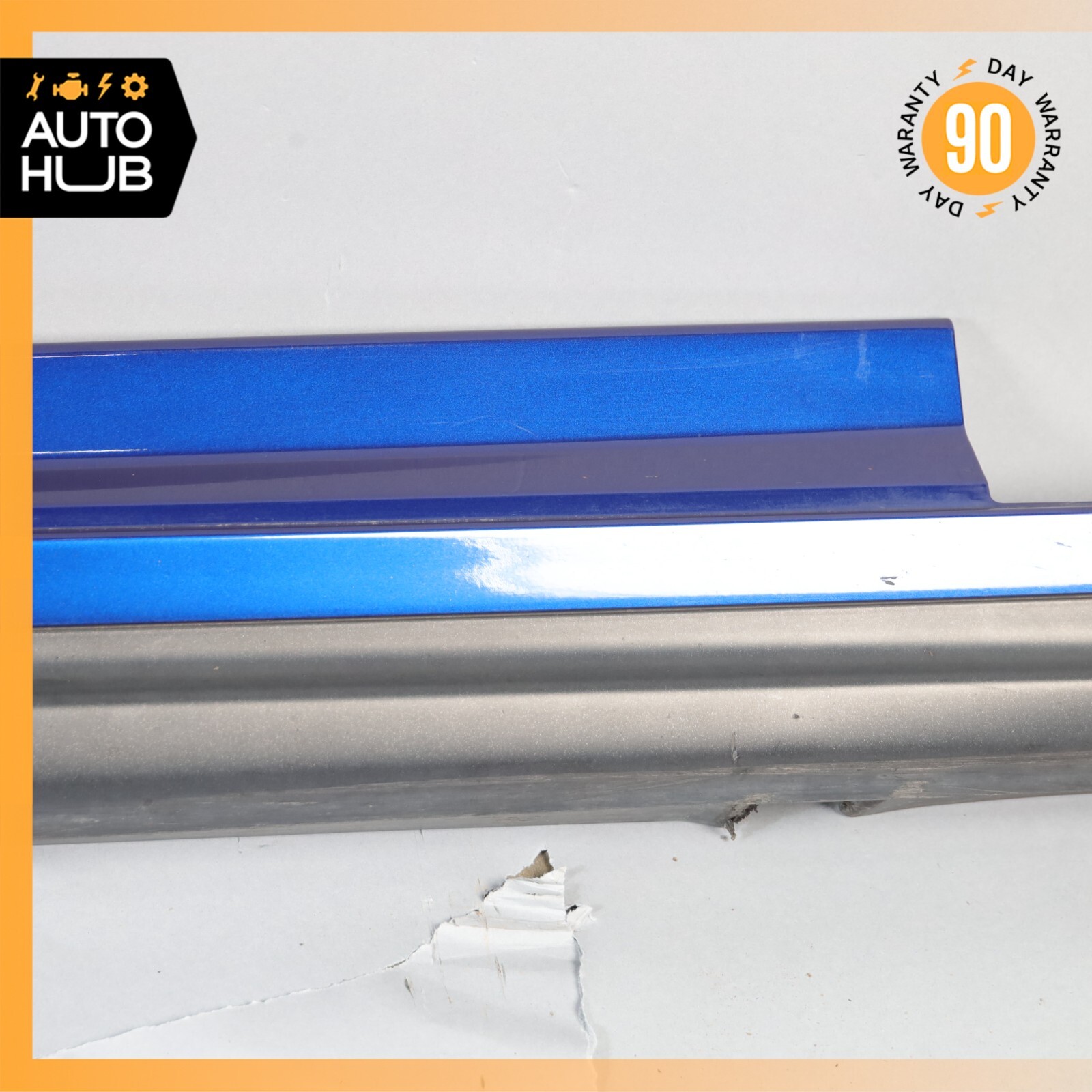 14-22 Maserati Ghibli SQ4 M157 Right Side Rocker Panel Side Skirt Blue OEM 75k