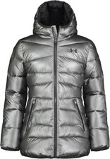 Under Armour Kid's Quilted Puffer Jacket, Front Pockets Hood, Youth Medium