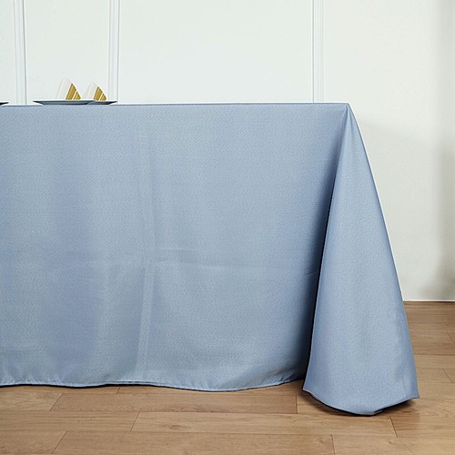 90x156 Zoll STAUBBLAU RECHTECKIG Polyester Tischdecken Catering Hochzeit - Bild 7 von 9
