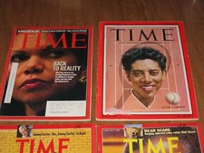 (4) Vintage TIME MAGAZINES Rice, Mandela 1957 Althea Gibson VG