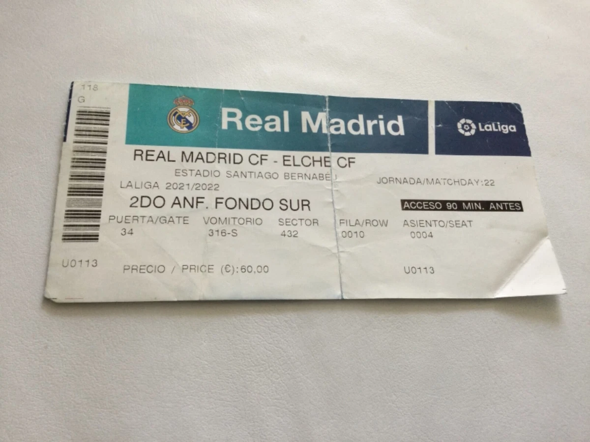 Tickets for real madrid deals