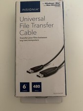 Insignia Universal File Transfer Cable 6' 6 FT Cable 480 Mbps For Windows Mac