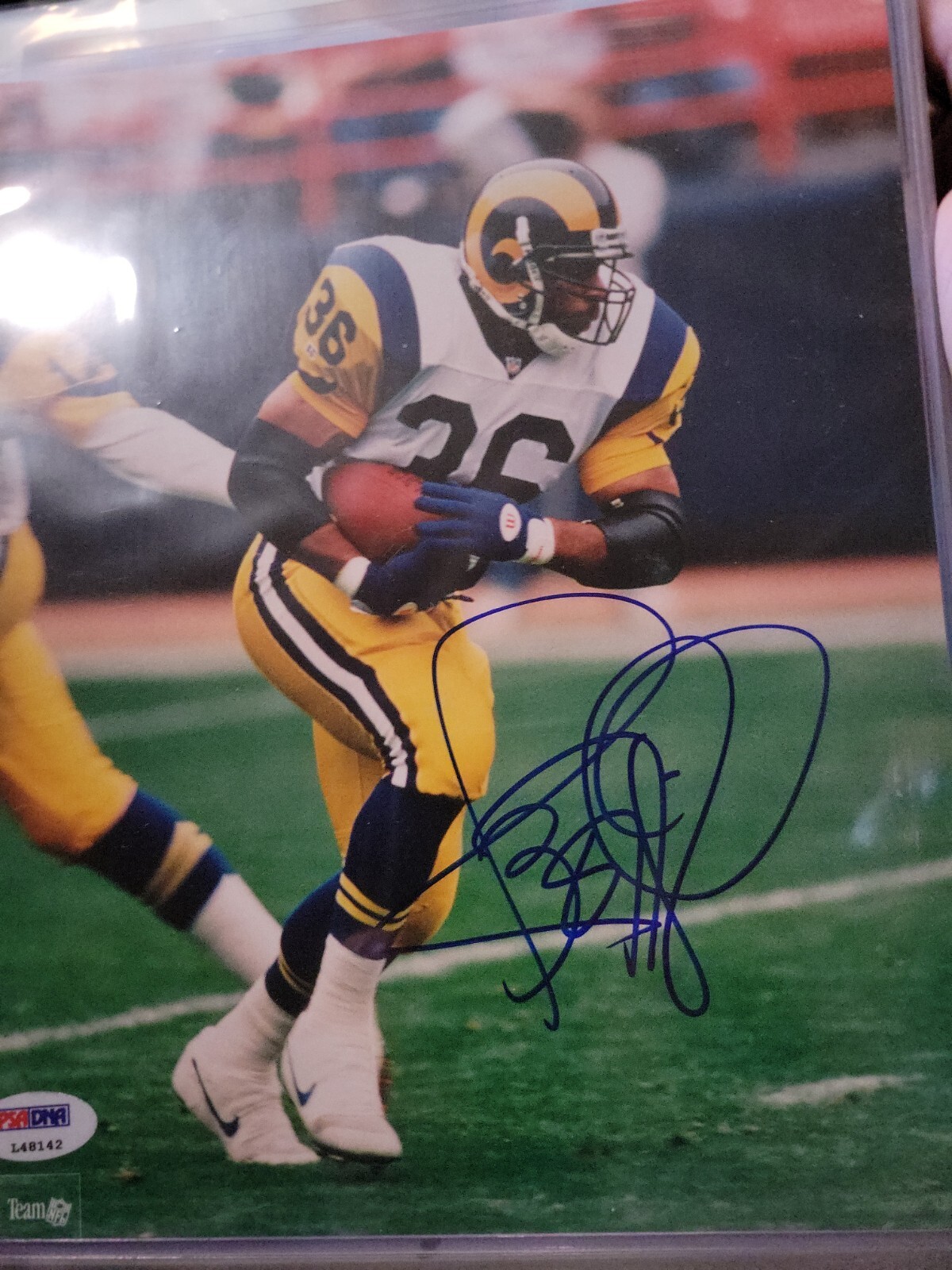 Jerome Bettis Autographed Signed Los Angeles Rams L.A. Rams HOFer 8x10 Photo Psa/ Dna Certified 