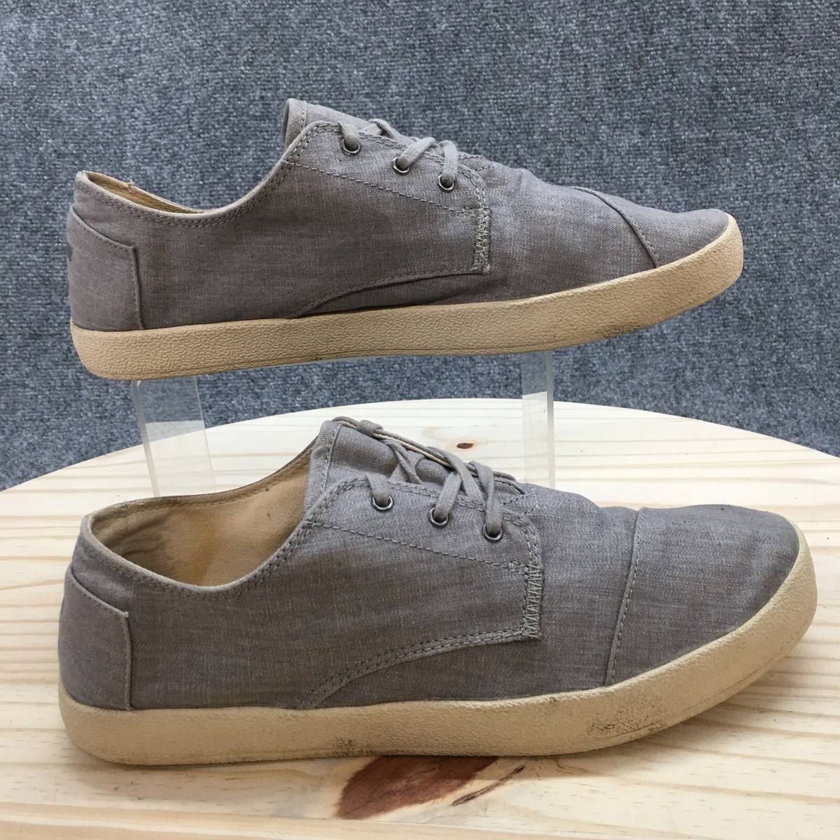 Casual Toms Avalon Mens Toms Black Coated Canvas Deals