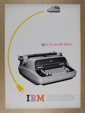 1959 IBM Electric Typewriter color illustration vintage print Ad thumbnail