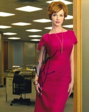 CHRISTINA HENDRICKS signed autograph 20x25cm MAD MEN in person autograph COA