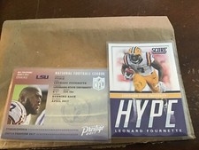 (2) 2017 Leonard Fournette- Prestige Football NFL Passport #6 & Score Hype #10 
