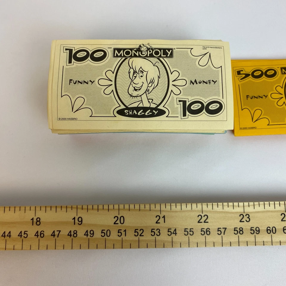 Scooby Doo Monopoly Collector's Edition Replacement Funny Money $ Full Set $ - Image 3 of 4