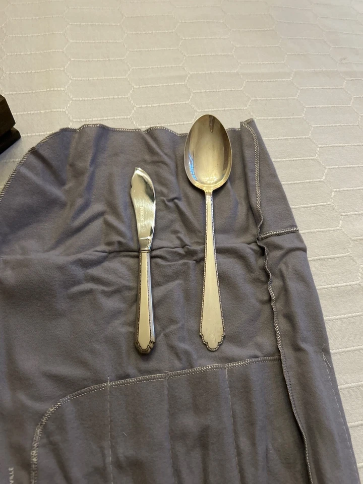 Sterling Silver Flatware Pieces Lunt William and Mary - Image 2 of 4