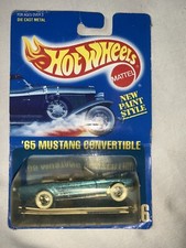 1990 Hot Wheels -'65 Mustang Convertible #2197 - Collector #26-Blue Card NEW