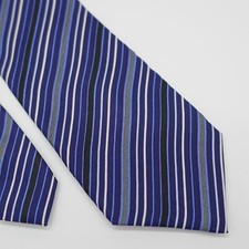 Dockers Striped Blue Boys Stain Resistant Silk Tie