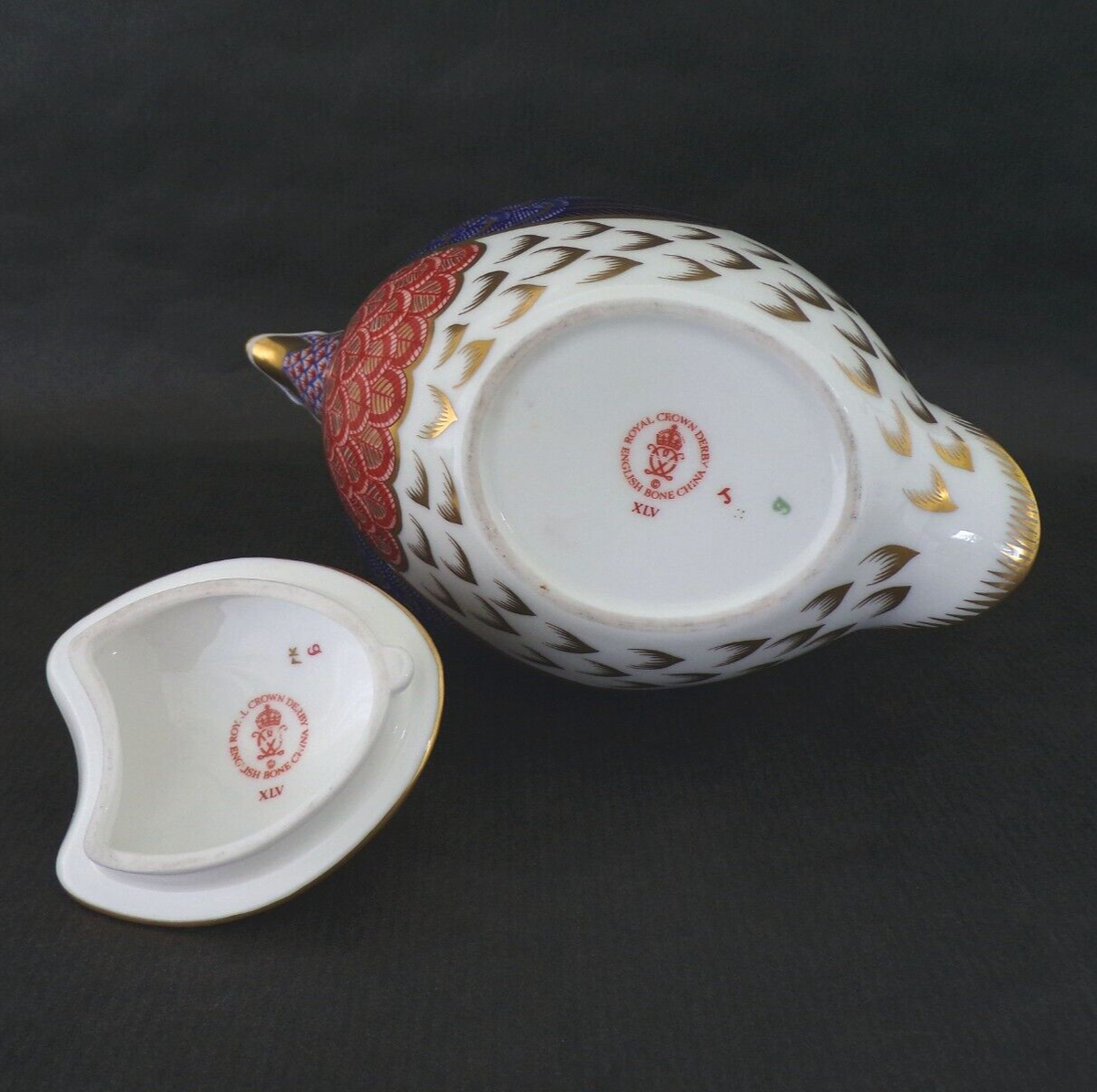 Retired ROYAL CROWN DERBY 3 Piece QUAIL Game Bird TEA SET Retired ROYAL CROWN DERBY 3 Piece QUAIL Game Bird TEA SET