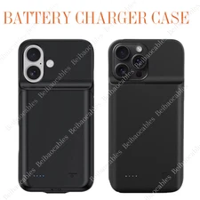 6800mAh Battery Charger Case Power Bank Charging Cover For iPhone 16 15 14 13 12