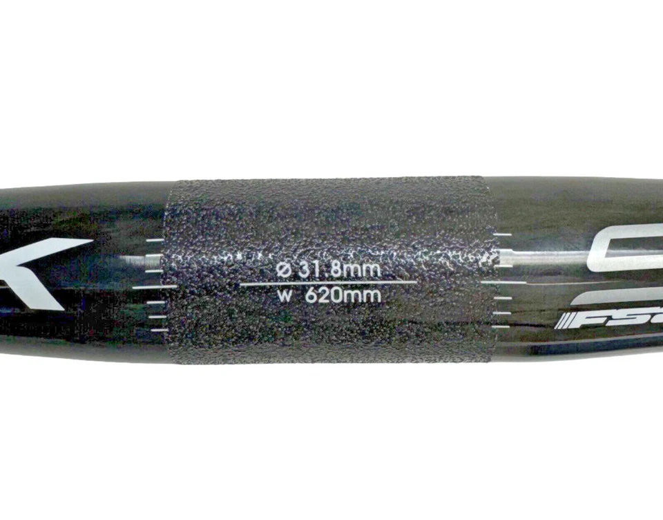 FSA SL-K CSI Carbon Fiber MTB Handlebar 31.8mm Clamp 0mm Rise 620mm Wide Black - Image 4 of 4