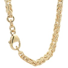 Goldkette Königskette Halskette Breite 3,2 mm massiv 585-14 Karat Gold