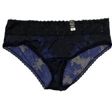 NWT TORRID Hipster Pantie Sz 2X-3X-4X Black Blue Lace Silky