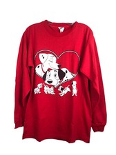 101 Dalmatians Vtg 90s Movie Promo Long Sleeve T-Shirt Disney - Men  s Medium/Lrg