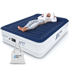 Active Era® Luxury Air Mattress Air Bed Inflatable Bed w/ Built-in Pump, Queen