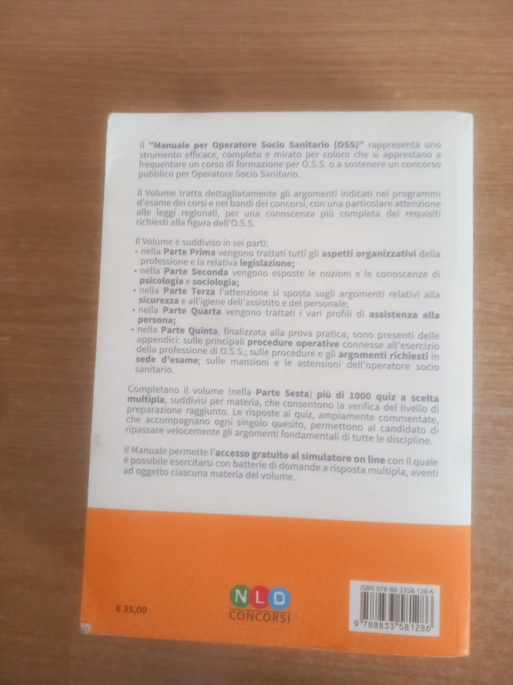 Oss Operatore Socio Sanitario. Manuale Per La Preparazione Ai Concorsi E Corsi - Immagine 2 di 2