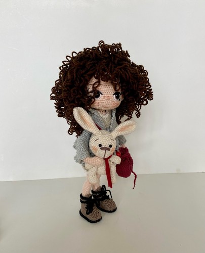 Amigurumi Puppe, Häkelpuppe, Kunstpuppe, gehäkelte Puppe, Handarbeit, Unikat, - Bild 8 von 10