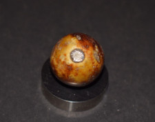 German Bennington Victorian Era, Fired Hard Clay Marble Shooter Size " 25/32"