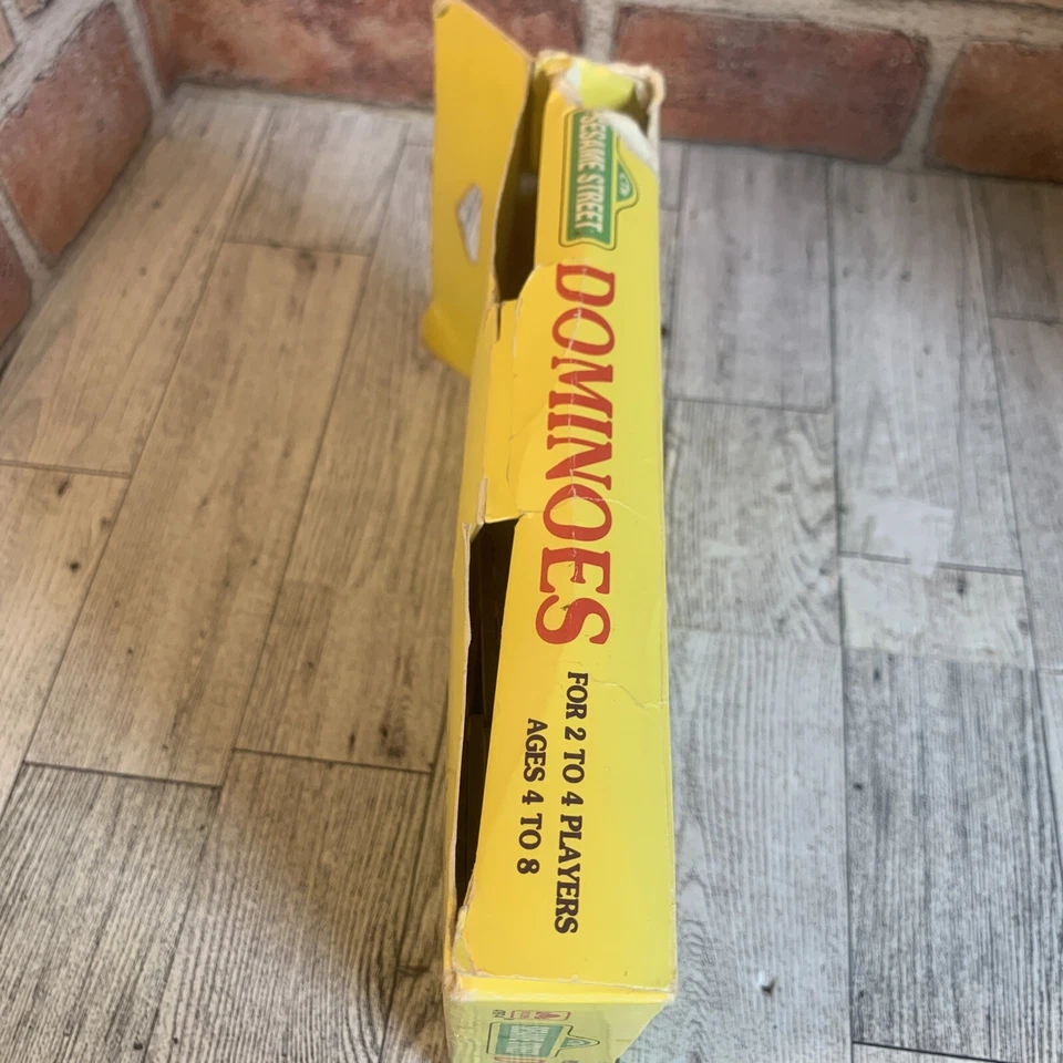 Juego completo vintage de dominó de Plaza Sésamo de Golden 1991 Big Bird Ernie  Foto 4 de 4