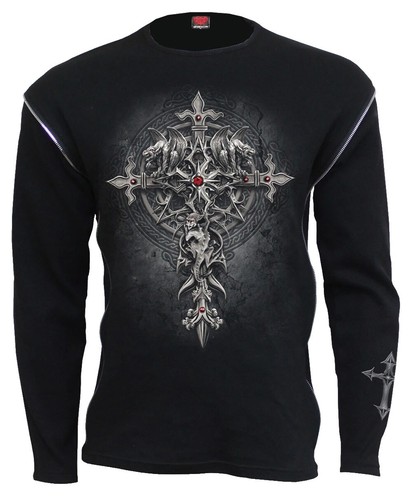 Spiral Enslaved Angel T-shirt zwart L 95% viscose, 5% elastaan Onbekend Everyday Goth, Gothic