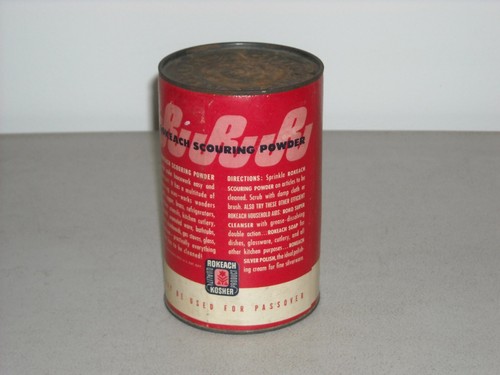Vintage NOS Unopened Rokeach Scouring Powder 14 Oz Can RARE HARD TO FIND - Picture 3 of 8