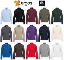 B&C Polo da Donna Maglia a Manica Lunga Maglietta 100% Cotone Leggera BCPW462