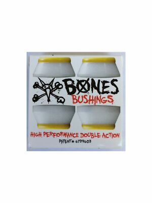 Bones Hardcore Skateboard White Bushings Medium 91a, Two Sets