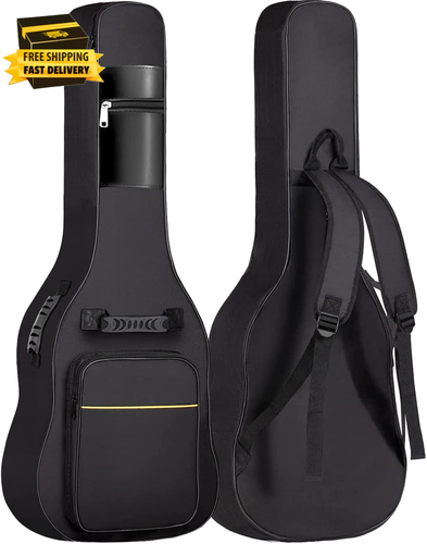 Acoustic Guitar Gig Bag - 0.35 Inch Sponge Padding Fit 39-41 Inch Guitar Waterpr