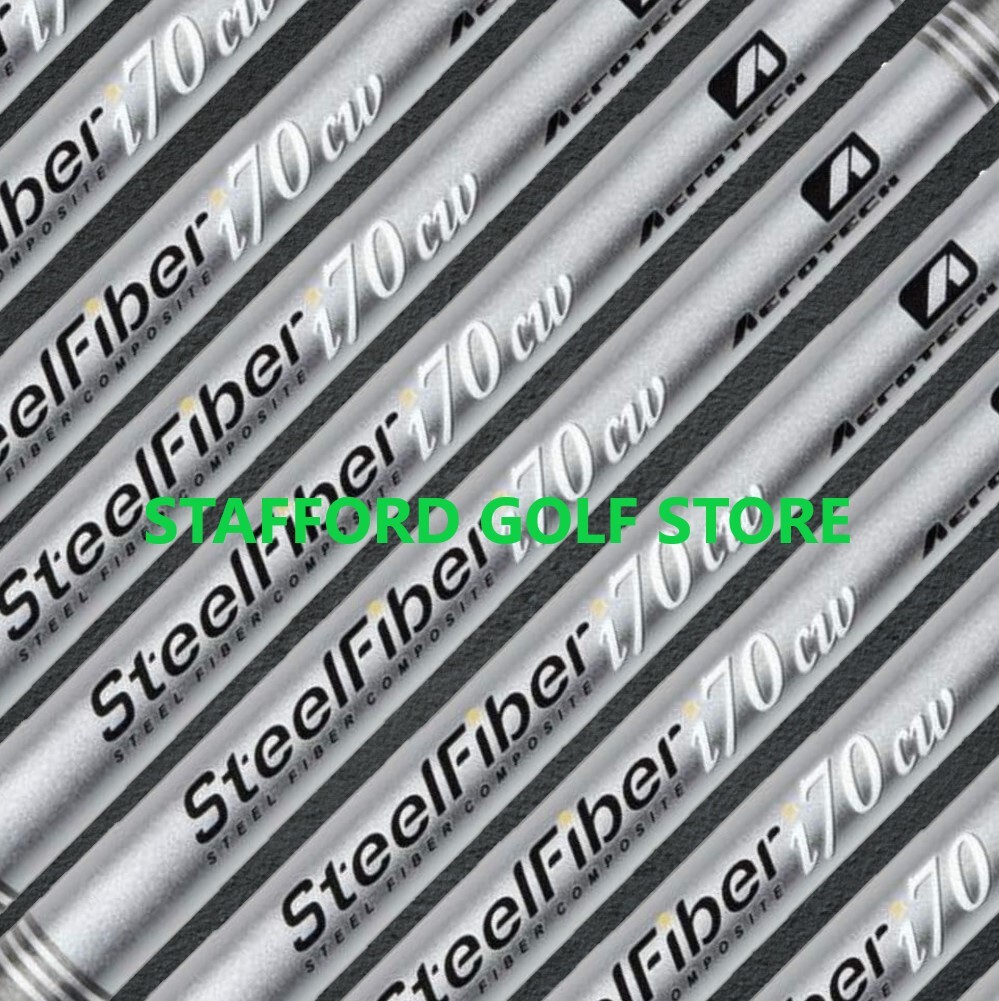 Set De 8 Shafts Aerotech I70CW SteelFiber Pour Fers .355 Taper, Regular Flex - 3-PW