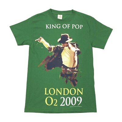 Michael Jackson King Of Pop 2009 London T-Shirt Men's Size Small Michael Jackson King Of Pop 2009 London T-Shirt Men's Size Small